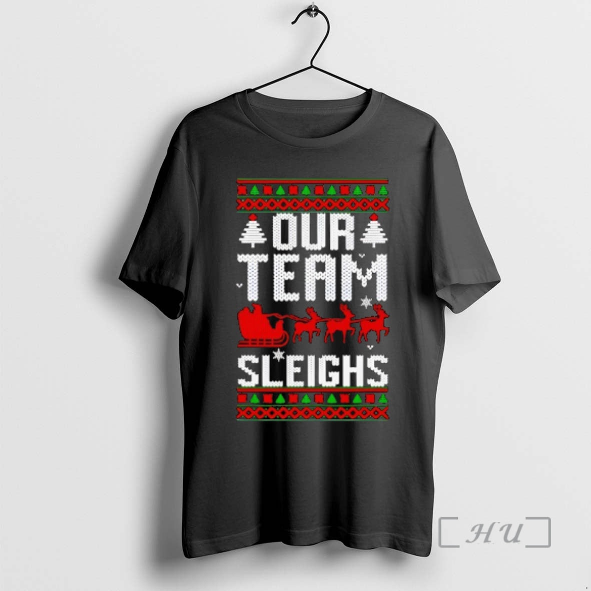 Officials Our Team Sleighs Christmas Reindeers Santas T-Shirts, Hoodie, Sweatshirt | InkRitualCo.com