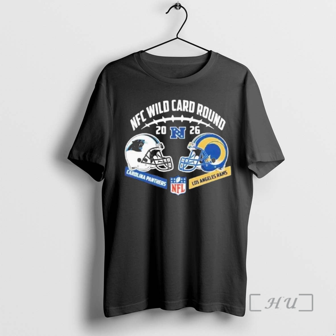Officials Panthers Vs Rams Nfc Wild Card Round Helmet Matchup T-Shirts, Hoodie, Sweatshirt | InkRitualCo.com