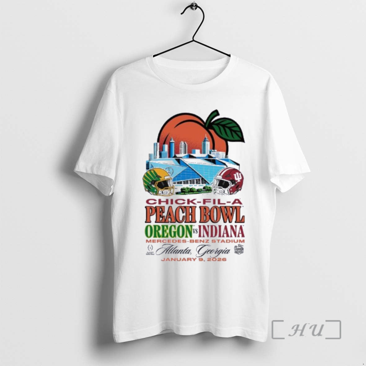 Officials Peach Bowl Iu Vs Oregon January 9th T-Shirts, Hoodie, Sweatshirt | InkRitualCo.com