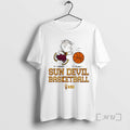 Officials Peanuts X Arizona State Basketball Cute Cartoon T-Shirts, Hoodie, Sweatshirt | InkRitualCo.com