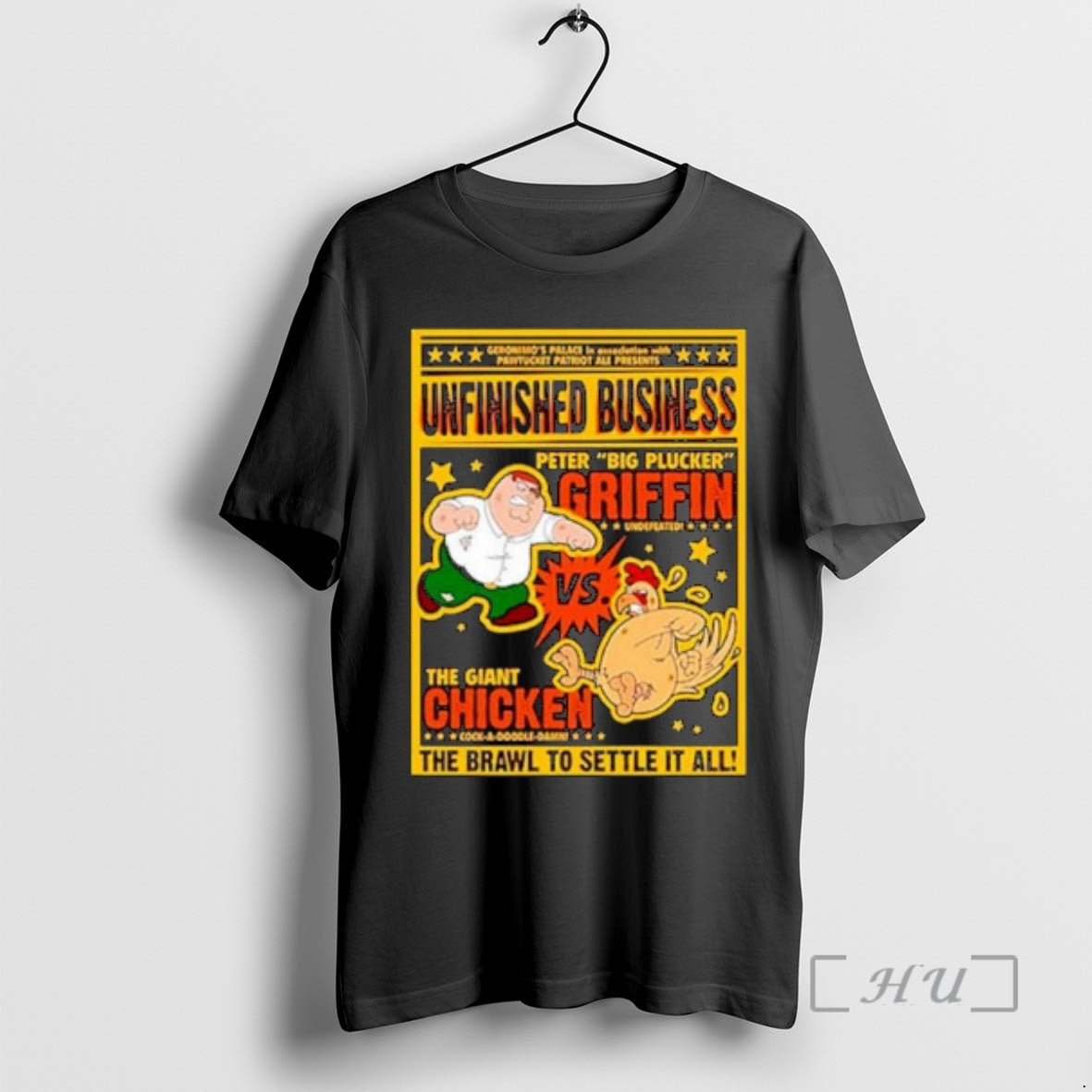 Officials Peter Griffin Vs Giant Chicken Unfinished Business Ornaments T-Shirts, Hoodie, Sweatshirt | InkRitualCo.com