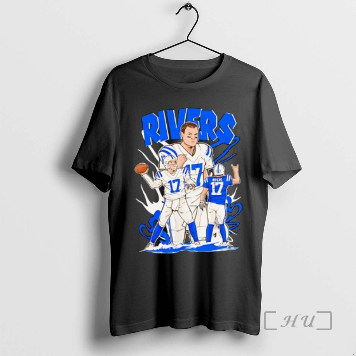 Officials Philip Rivers 17 Indianapolis Colts Football Cartoon T-Shirts, Hoodie, Sweatshirt | InkRitualCo.com