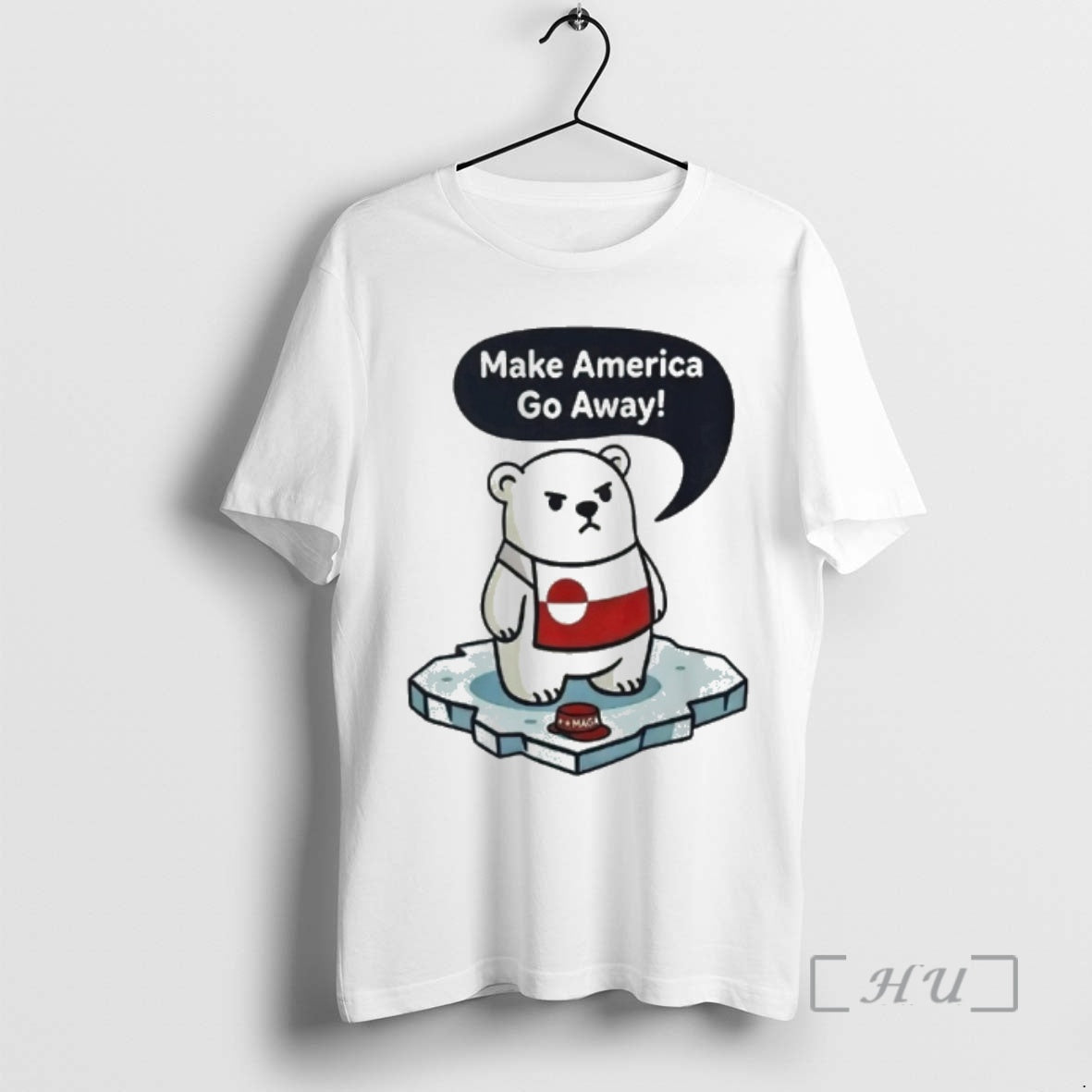 Officials Polar Bear Chibi Make America Go Away Greenland Is Not For Sale Premium T-Shirts, Hoodie, Sweatshirt