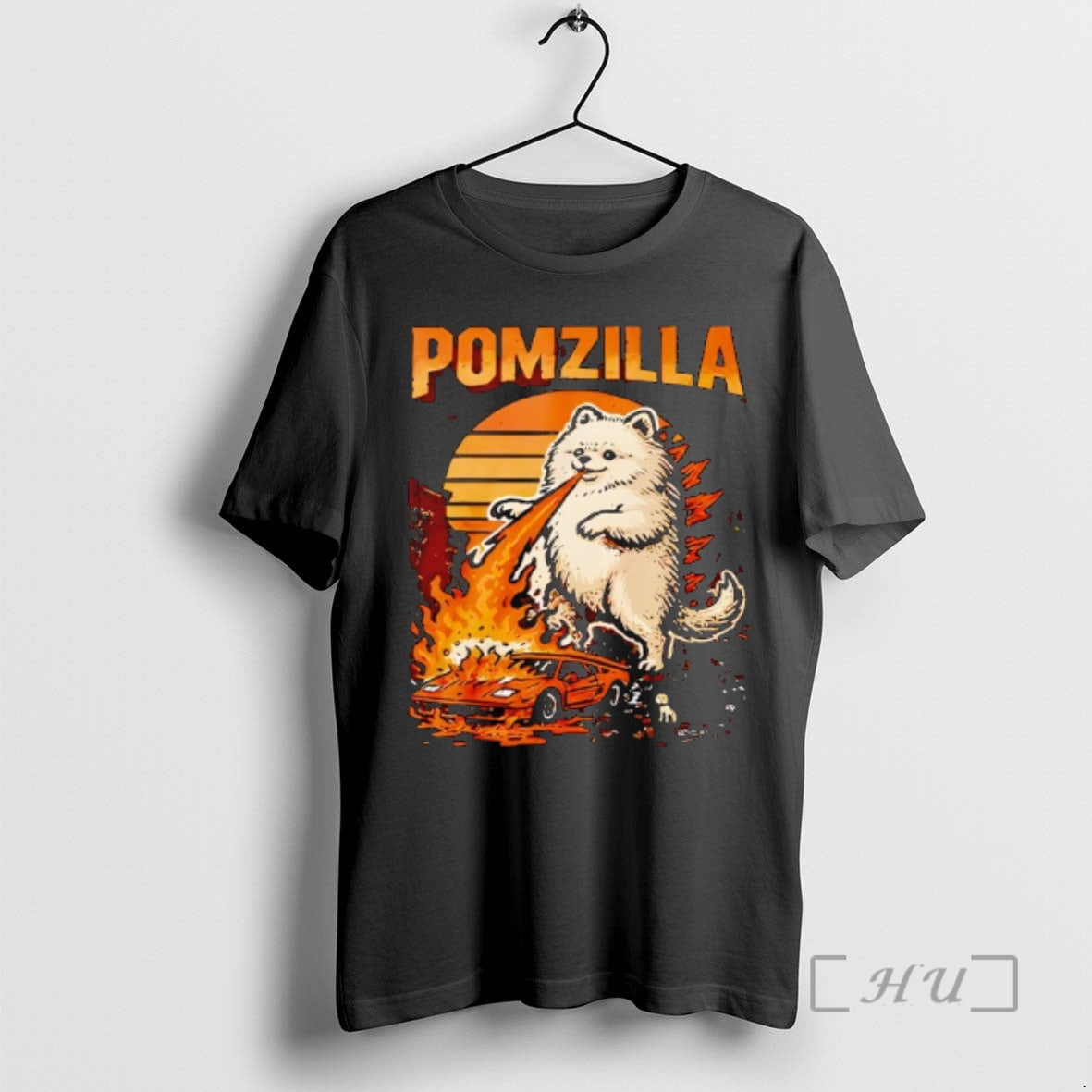 Officials Pomzilla Pomeranian Dog Monster Pom Dog Lover Vintage T-Shirts, Hoodie, Sweatshirt | InkRitualCo.com