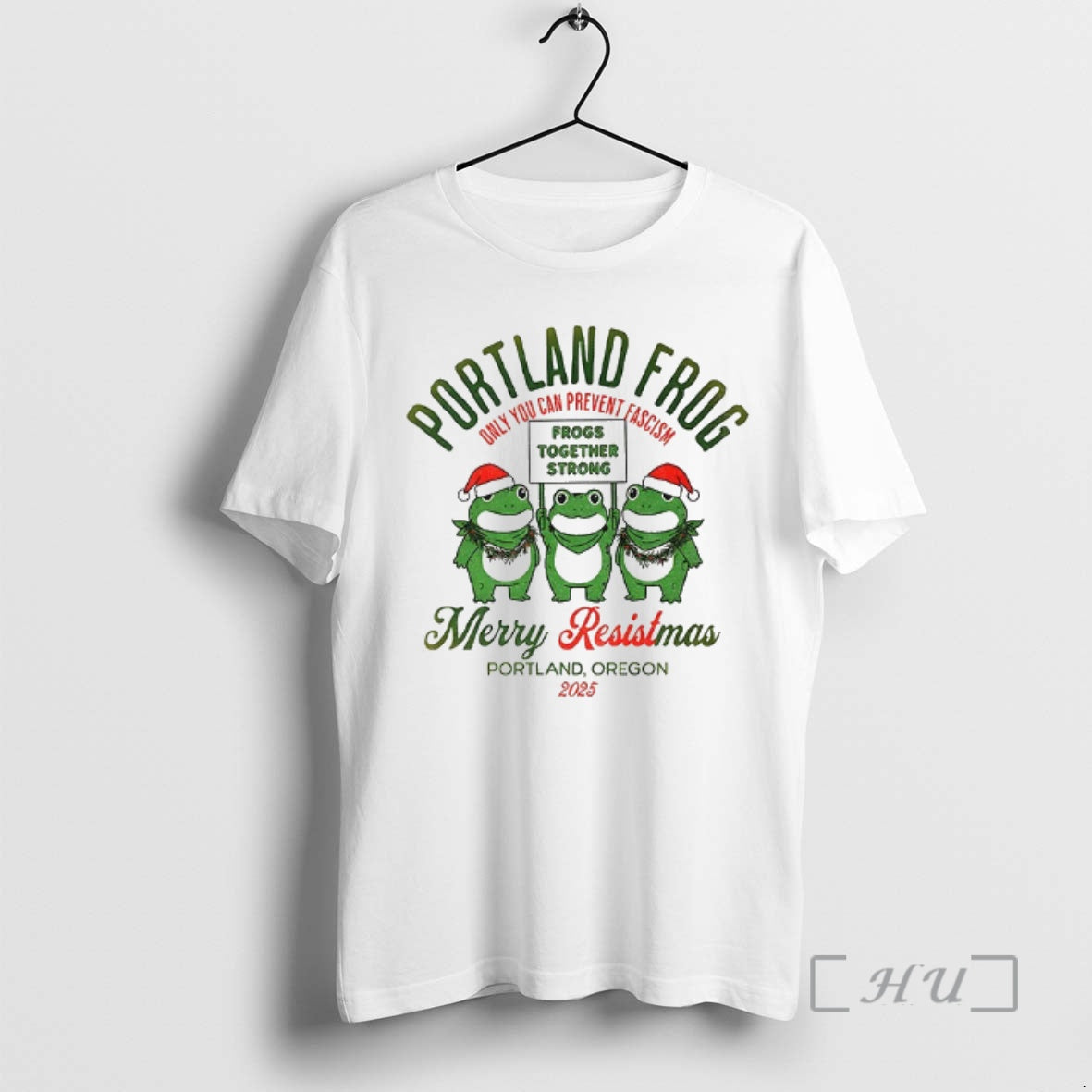 Officials Portland Frog Christmas Merry Resistmas 2025 Frog Together Strong T-Shirts, Hoodie, Sweatshirt | InkRitualCo.com