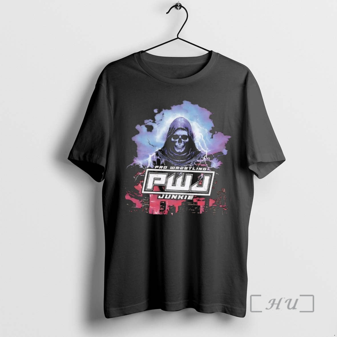 Officials Pro Wrestling Pwj Junkie Skeleton Graphic T-Shirts, Hoodie, Sweatshirt | InkRitualCo.com