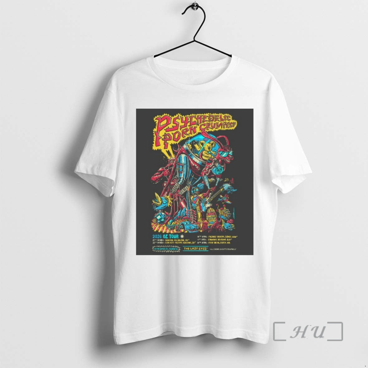 Officials Psychedelic Porn Crumpets Oz 2026 Shows The Lazy Eyes T-Shirts, Hoodie, Sweatshirt | InkRitualCo.com