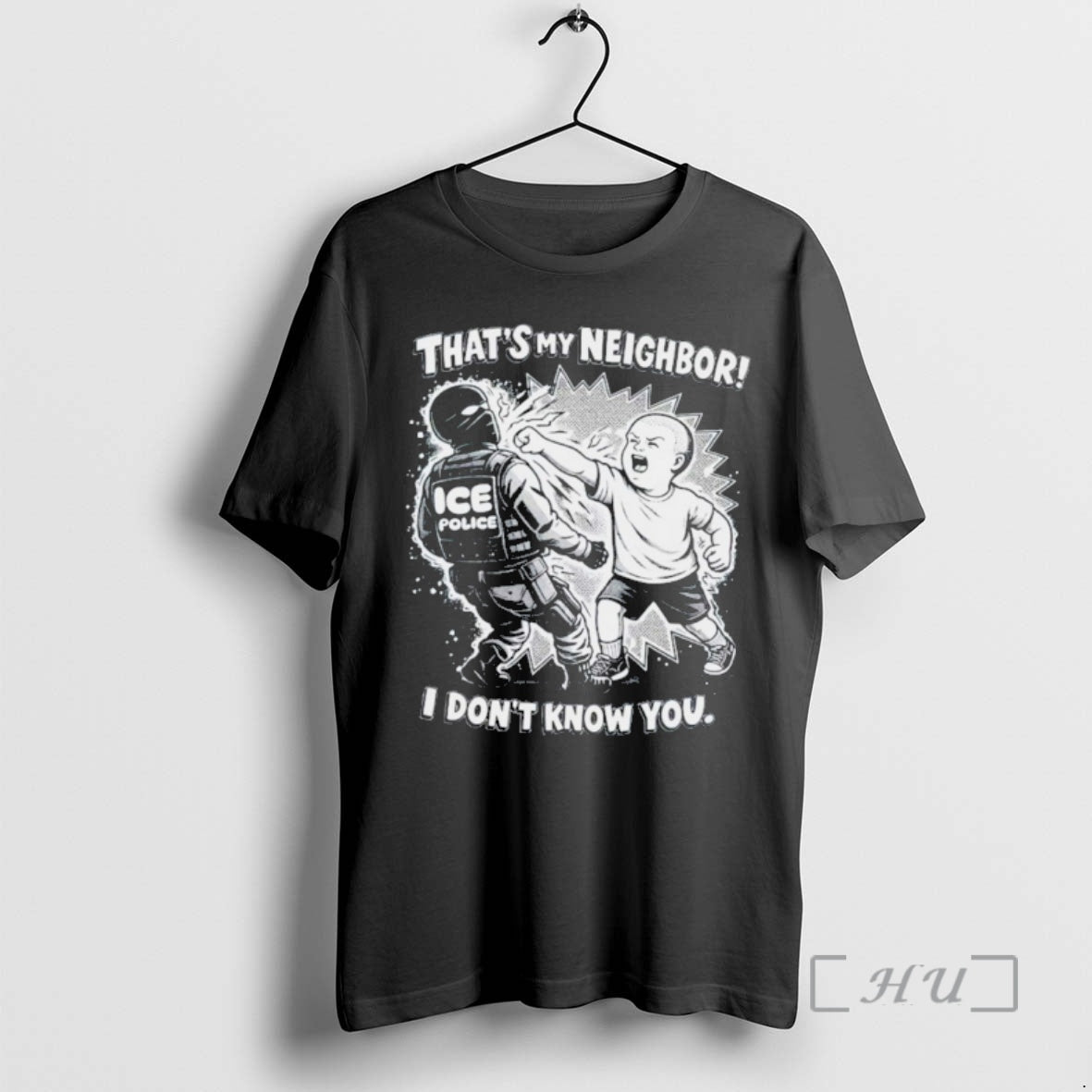 Officials Punch Out Ice Police Thats My Neighboor I Dont Know You Premium T Shirts Hoodie, Sweatshirt | InkRitualCo.com