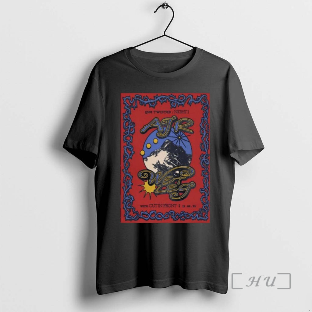 Officials Q101 Twisted With Ajr Wet Leg And Out In Front Dec 9 2025 In T-Shirts, Hoodie, Sweatshirt | InkRitualCo.com