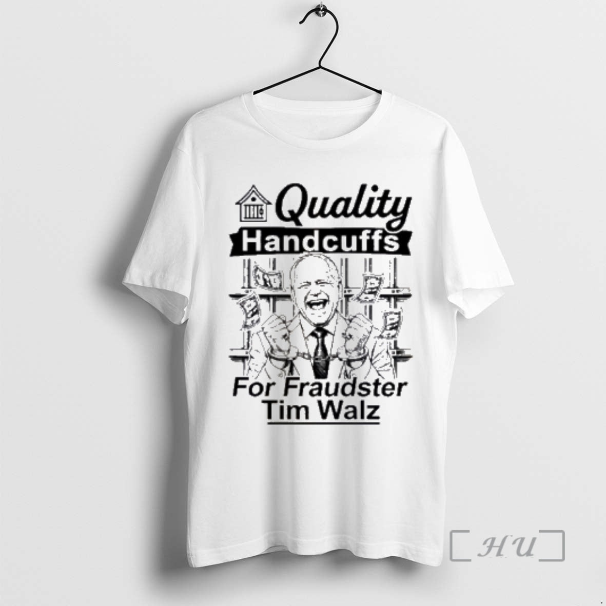 Officials Quality Handcuffs For Fraudster Tim Walz T-Shirts, Hoodie, Sweatshirt | InkRitualCo.com