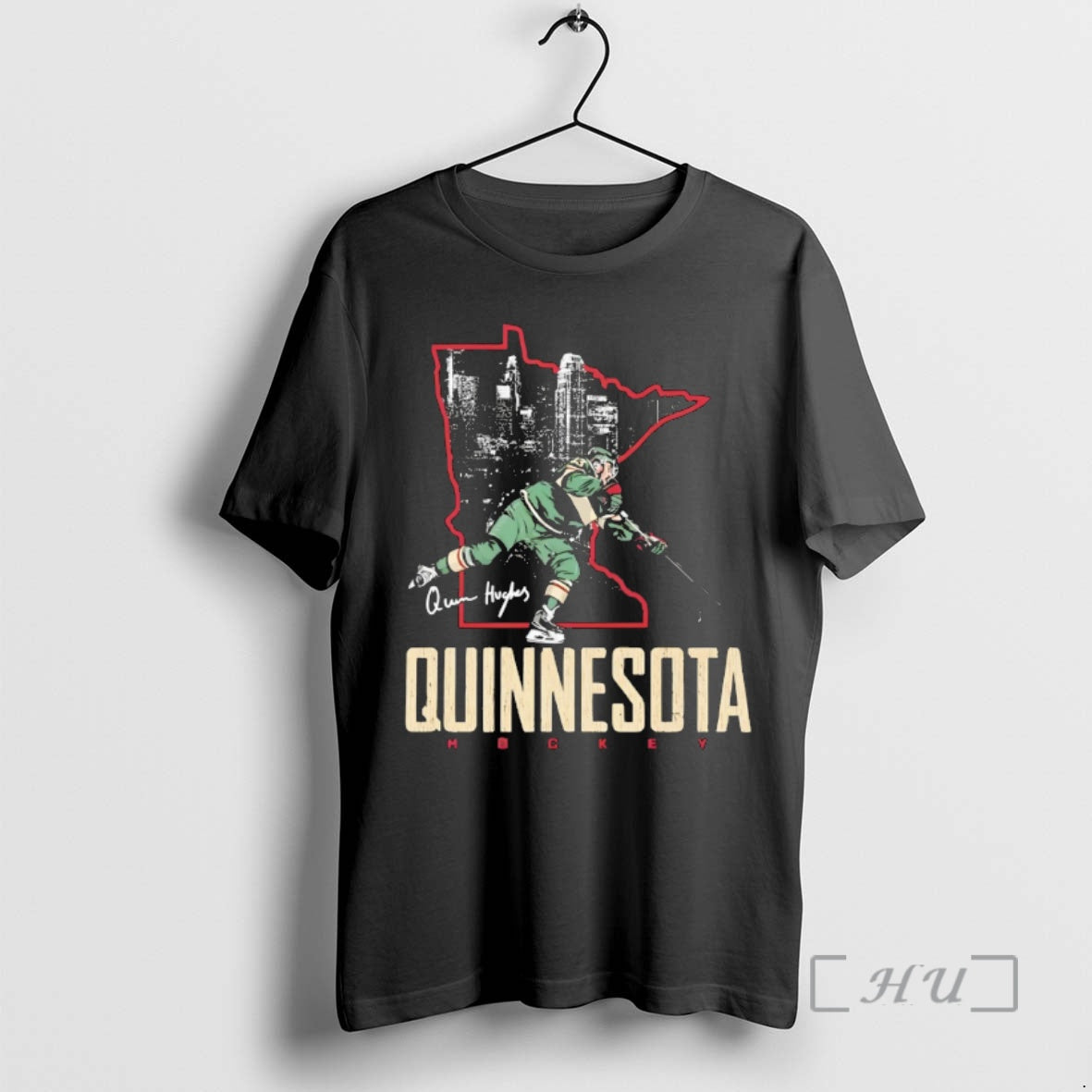 Officials Quinn Hughes Minnesota Wild Hockey Quinnesota Signature T-Shirts, Hoodie, Sweatshirt | InkRitualCo.com