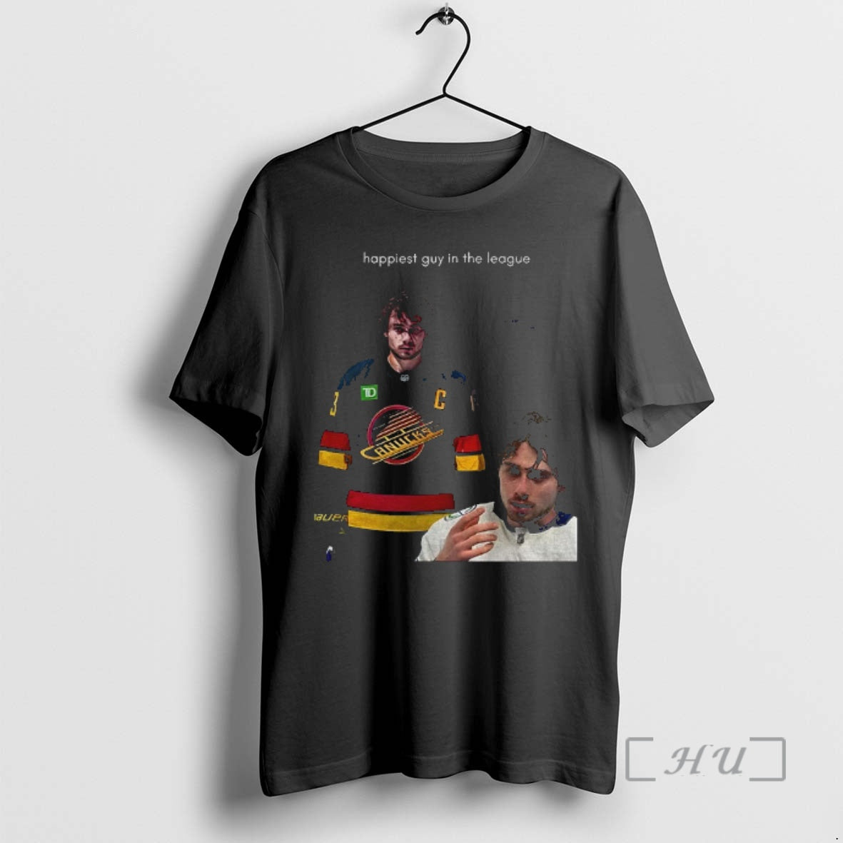 Officials Quinn Hughes Happiest Guy In The League T-Shirts, Hoodie, Sweatshirt | InkRitualCo.com