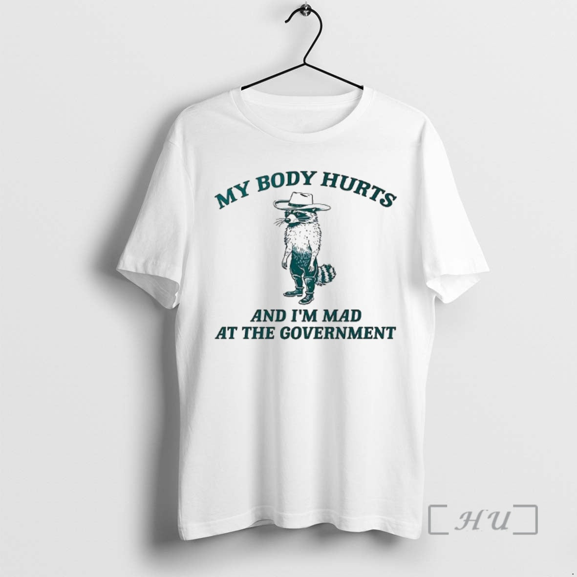 Officials Racoon My Body Hurts And Im Mad At The Government Premium T Shirts Sweater Hoodie, Sweatshirt | InkRitualCo.com