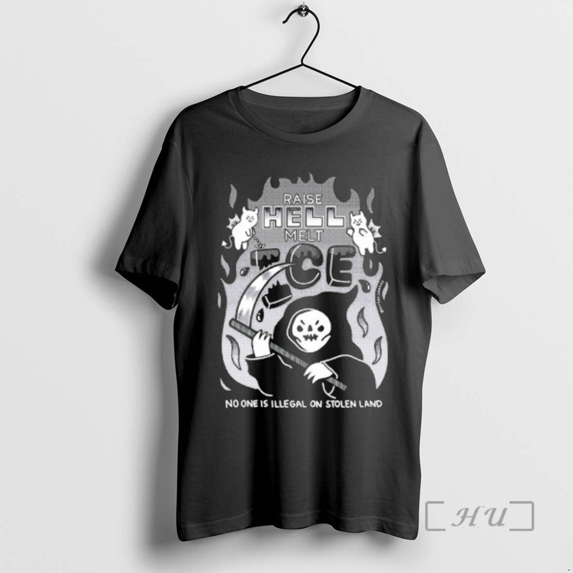 Officials Raise Hell Melt Ice No One Is Illegal On Stolen Land Premium T Shirts Hoodie, Sweatshirt | InkRitualCo.com