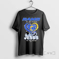 Officials Rams In My Veins Heart Jesus In My Heart T-Shirts, Hoodie, Sweatshirt | InkRitualCo.com