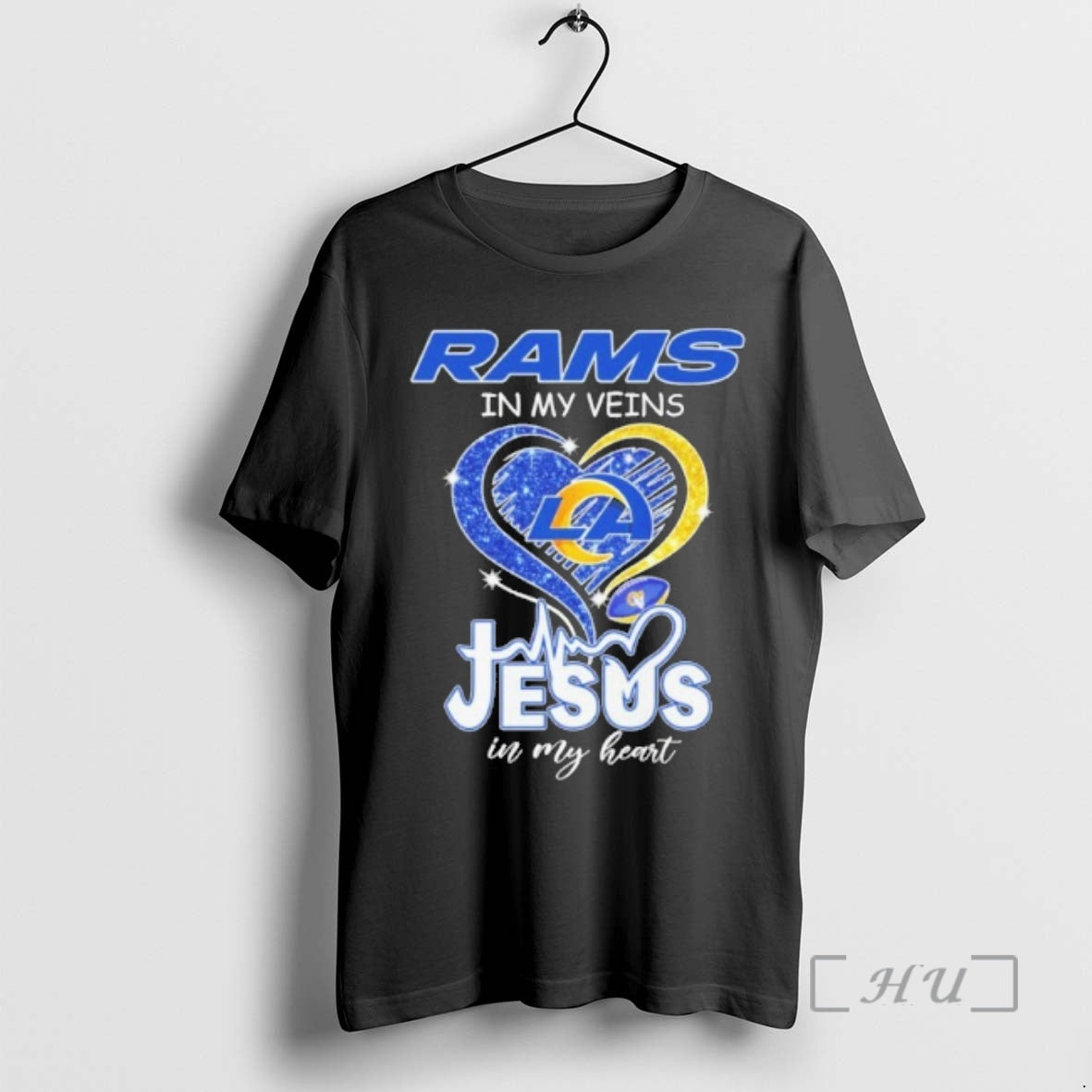 Officials Rams In My Veins Heart Jesus In My Heart T-Shirts, Hoodie, Sweatshirt | InkRitualCo.com