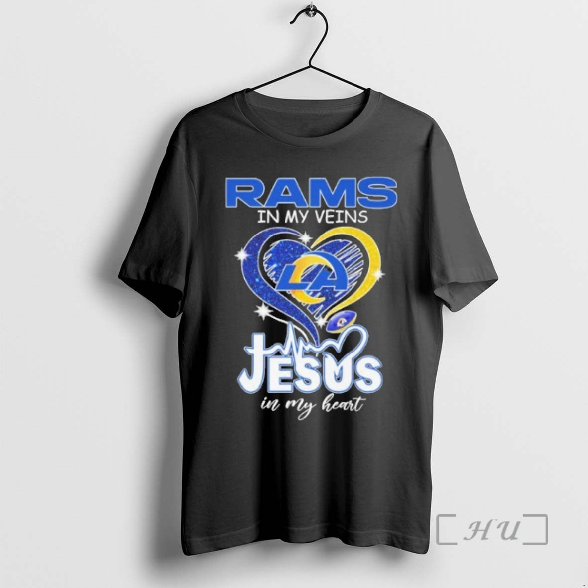 Officials Rams In My Veins Heart Logo Ball Jesus In My Heart Premium T Shirts Hoodie, Sweatshirt | InkRitualCo.com