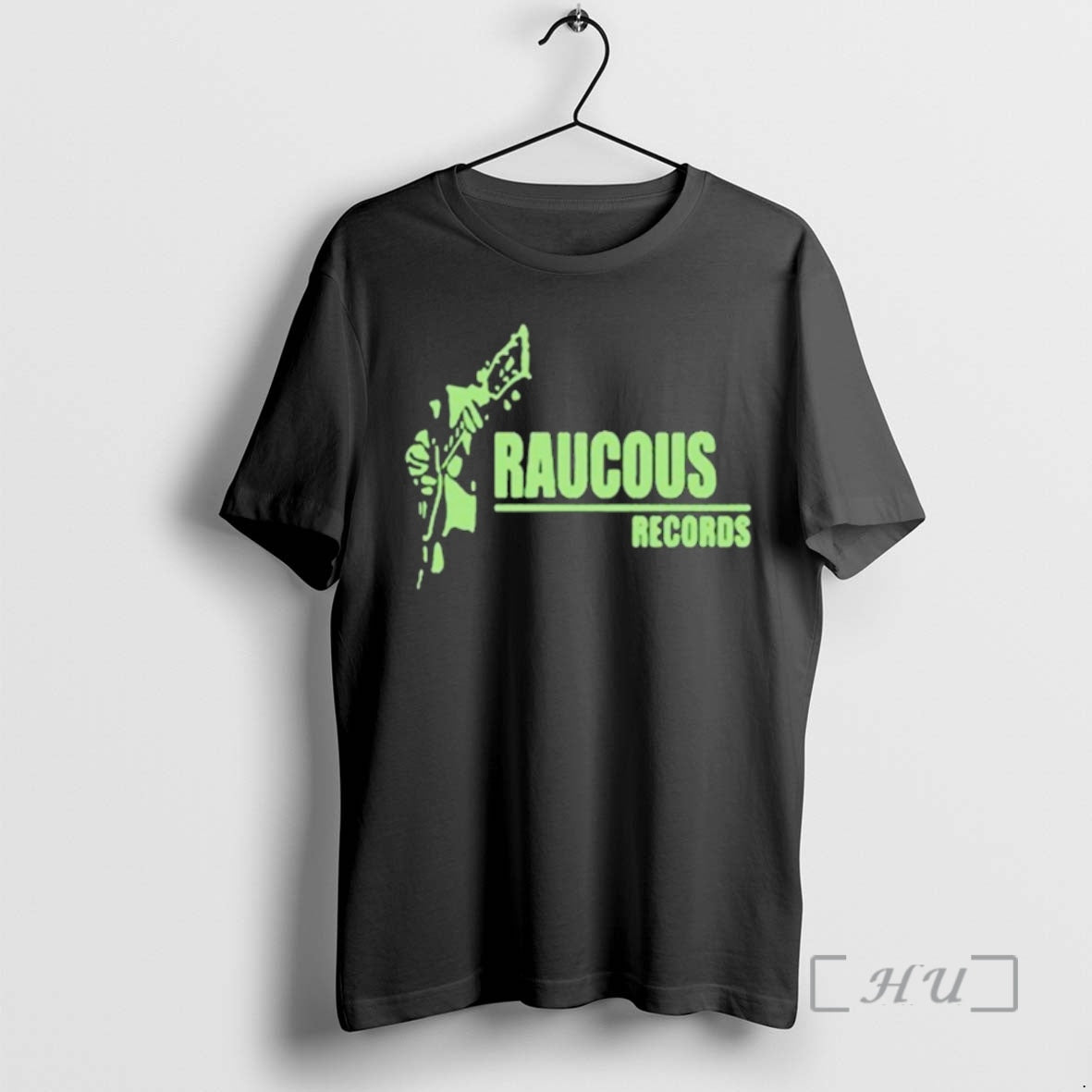 Officials Raucous Records Guitar Logo T-Shirts, Hoodie, Sweatshirt | InkRitualCo.com