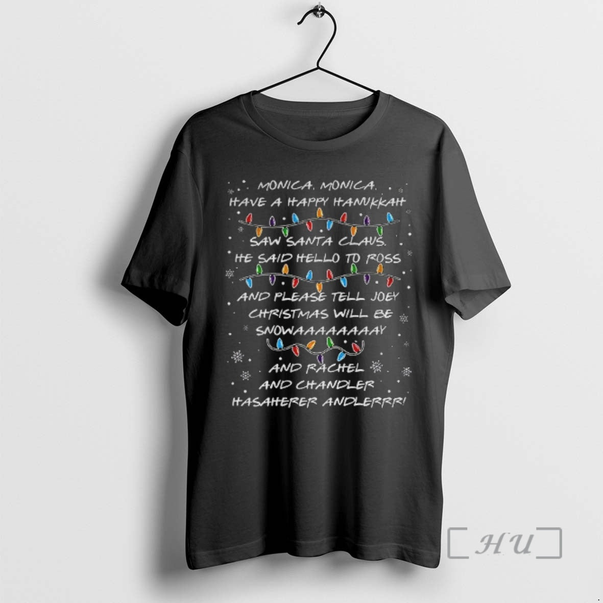 Officials Retro Christmas Phoebes Song Monica Have A Happy Hanukkah T-Shirts, Hoodie, Sweatshirt | InkRitualCo.com