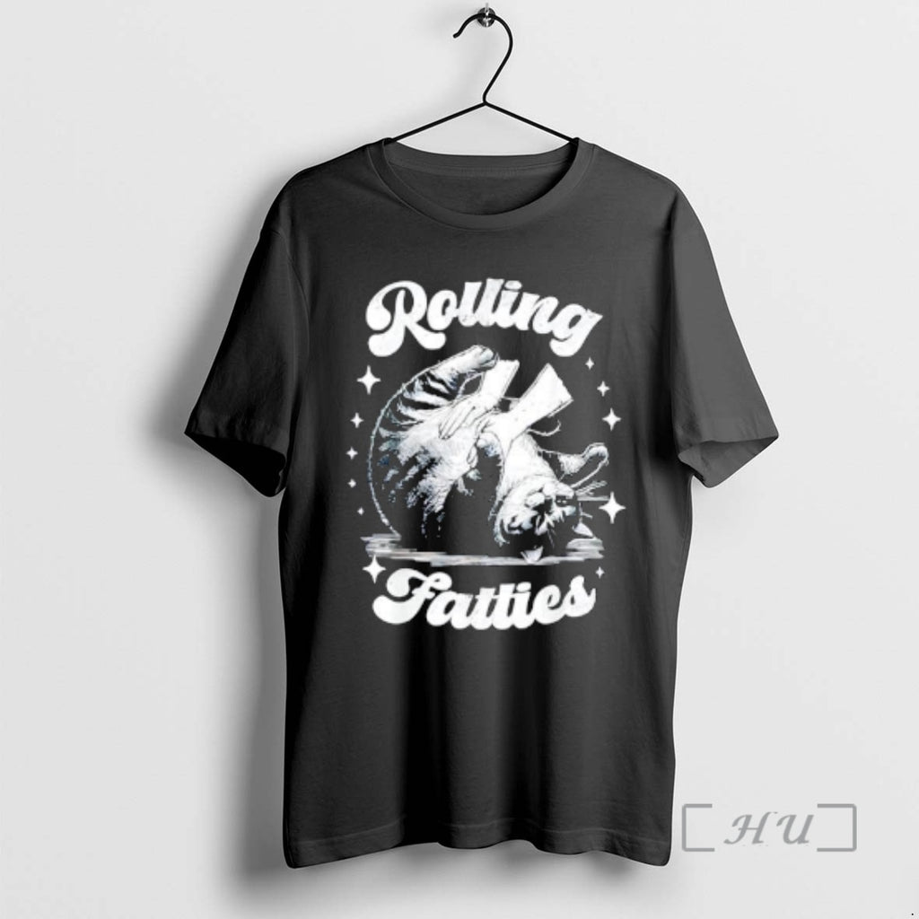 Officials Retro Funny Rolling Fatties Vintage Sarcastic Cat Meme T-Shirts, Hoodie, Sweatshirt | InkRitualCo.com