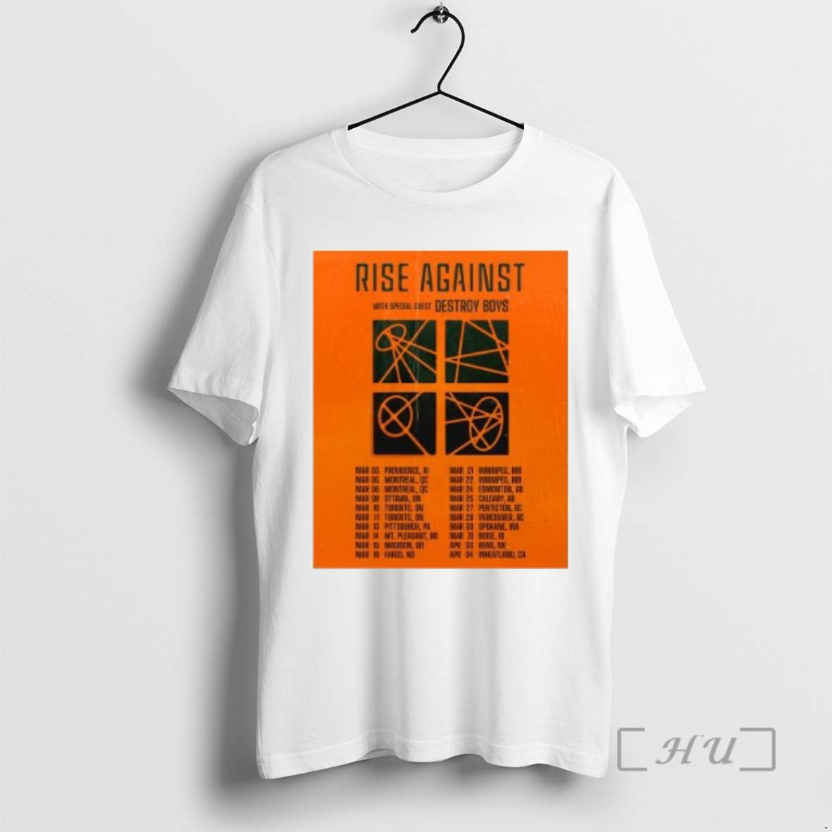 Officials Rise Against 2026 Spring Concert Tour Circle White T-Shirts, Hoodie, Sweatshirt | InkRitualCo.com