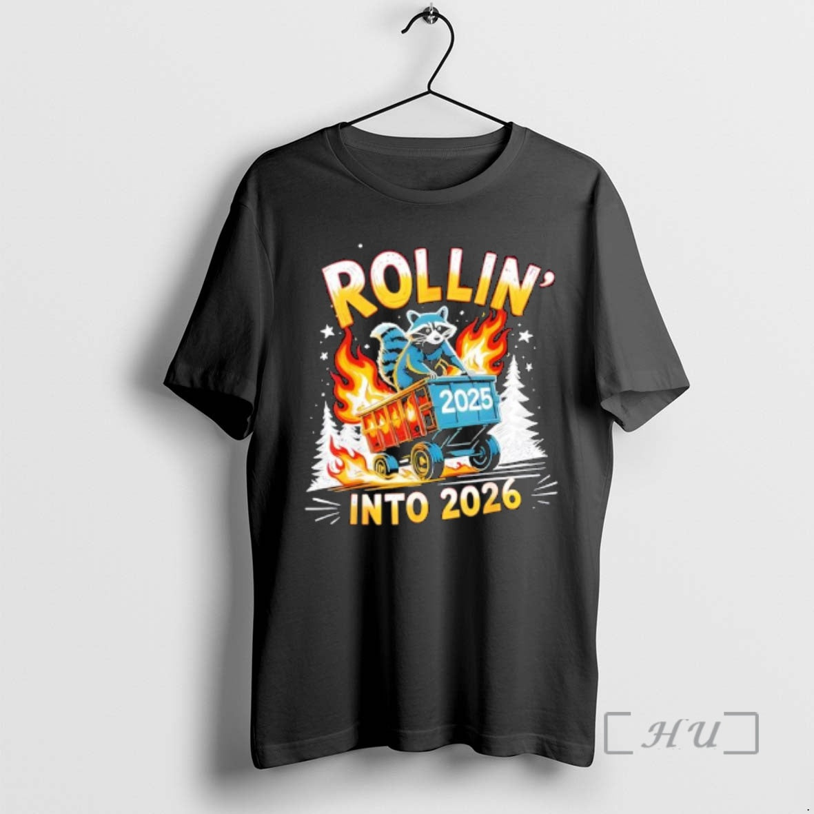 Officials Rollin Into 2026 Funny Raccoon New Year Meme T-Shirts, Hoodie, Sweatshirt | InkRitualCo.com