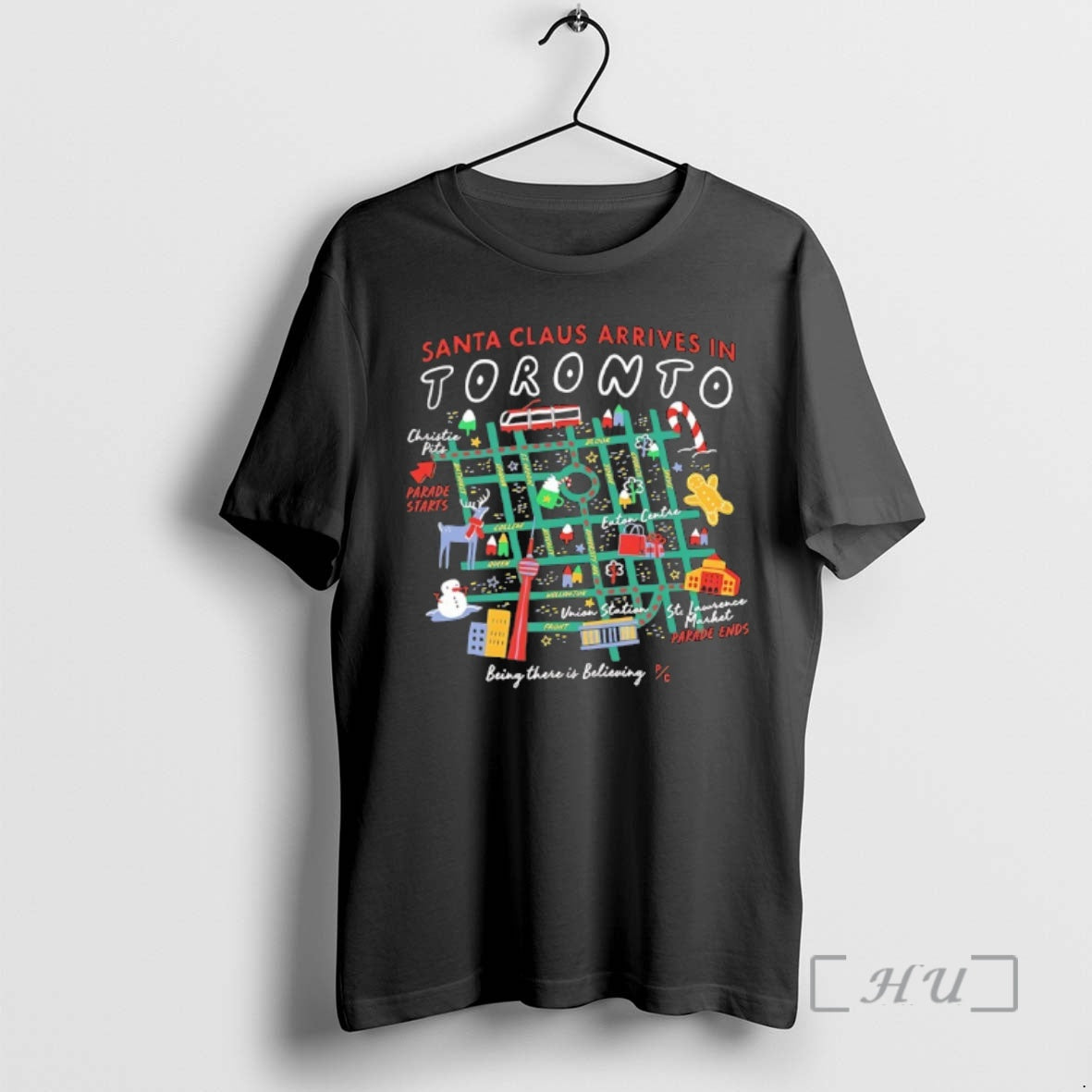 Officials Santa Claus Arrives In Toronto Being There Is Believing T-Shirts, Hoodie, Sweatshirt | InkRitualCo.com