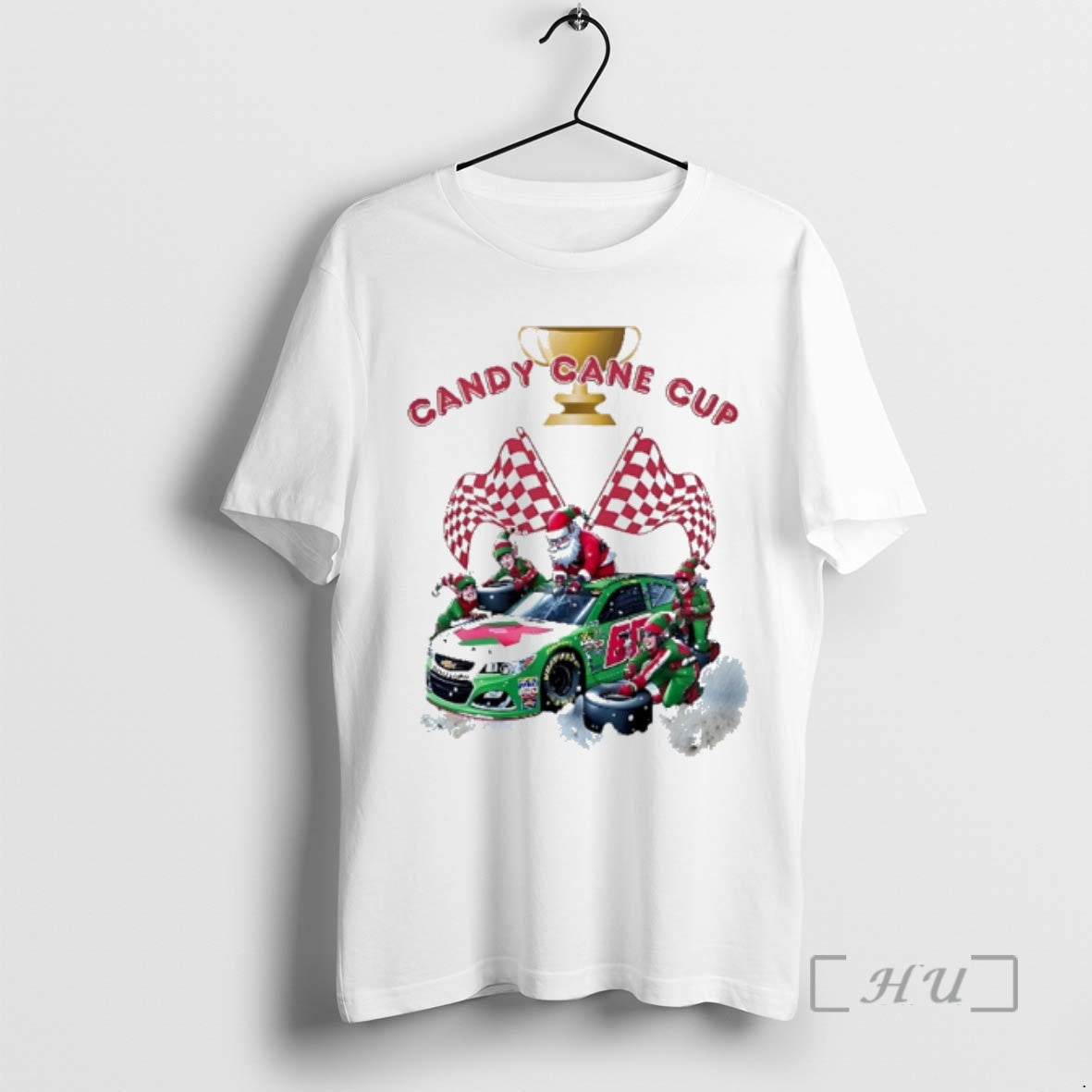 Officials Santa Claus Candy Cane Cup Racing Car Christmas T-Shirts, Hoodie, Sweatshirt | InkRitualCo.com