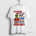 Officials Santa Grinch Cup Of Fuckoffee One Splash Of No One Premium T Shirts Sweater Hoodie, Sweatshirt | InkRitualCo.com