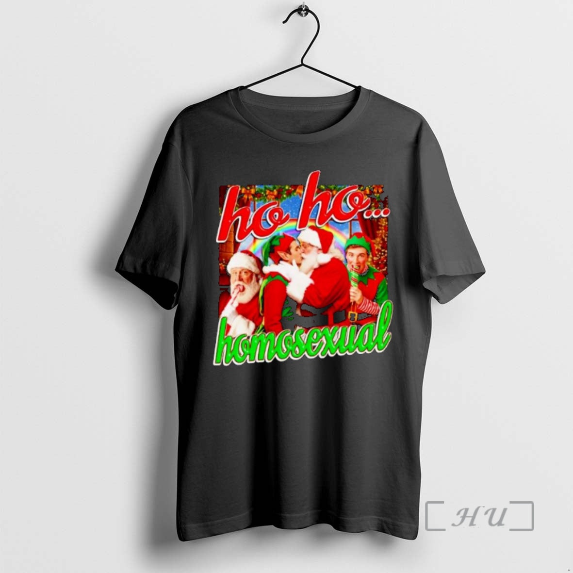 Officials Santa And Elf Ho Ho Homosexual Ornaments T-Shirts, Hoodie, Sweatshirt | InkRitualCo.com