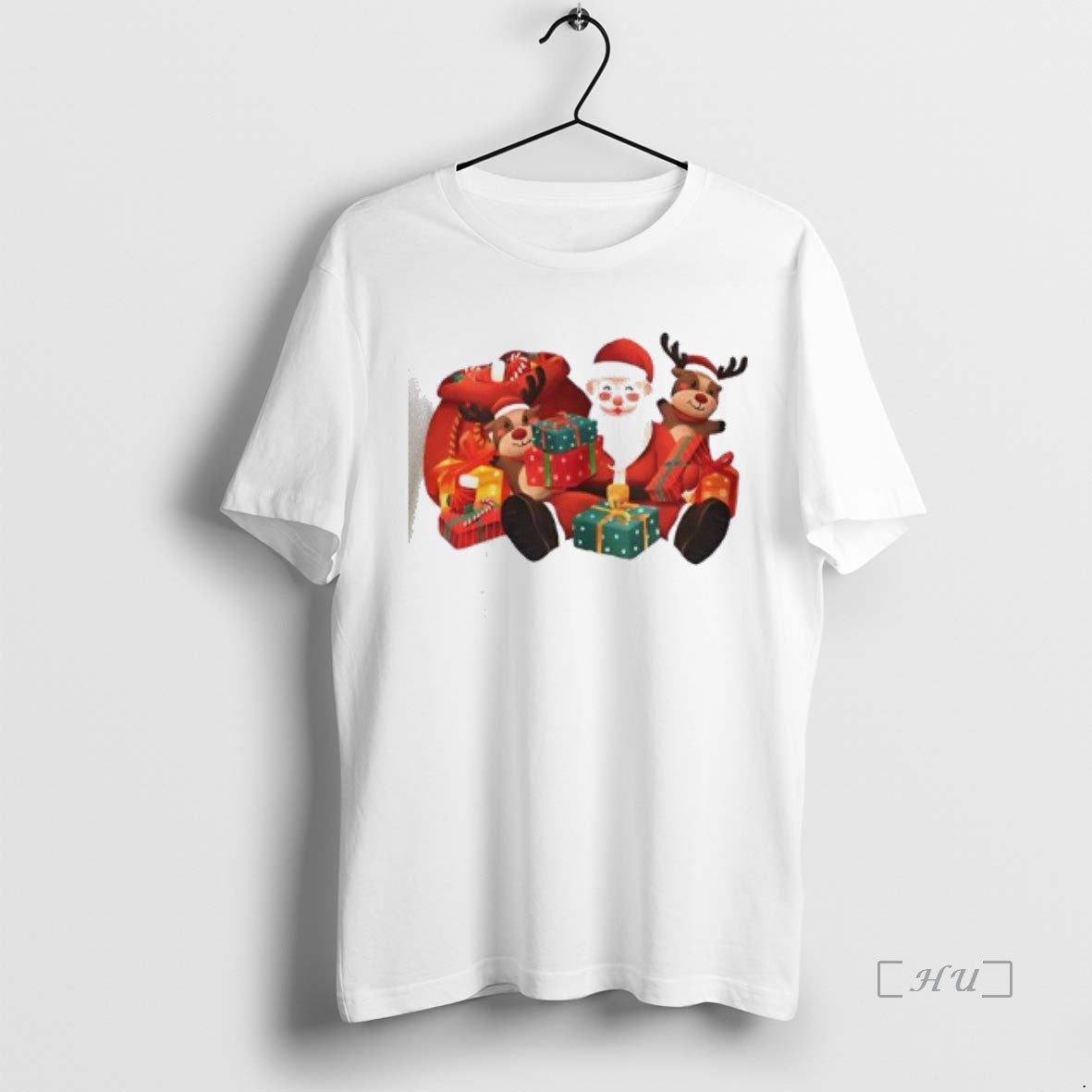 Officials Santa And Reindeer Christmas Cute Cartoon T-Shirts, Hoodie, Sweatshirt | InkRitualCo.com
