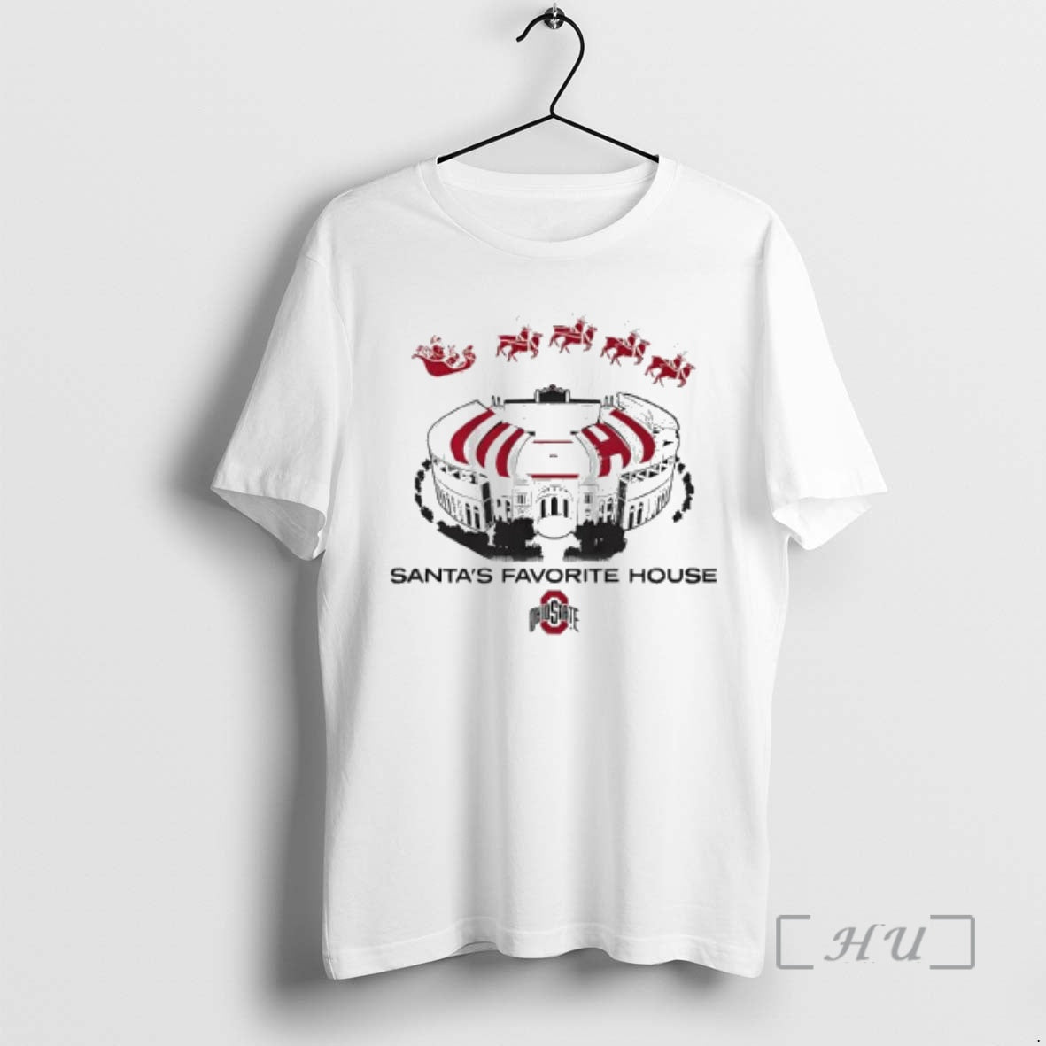 Officials Santas Favorite House Ohio State Football Ohio Stadium T-Shirts, Hoodie, Sweatshirt | InkRitualCo.com