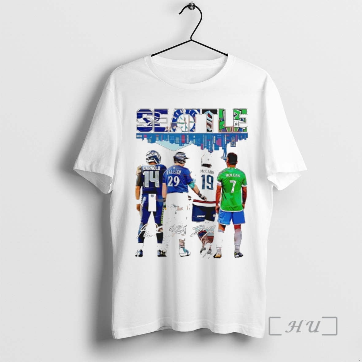 Officials Seattle Legends Sports Mix Roldan City Skyline Signatures T-Shirts, Hoodie, Sweatshirt | InkRitualCo.com