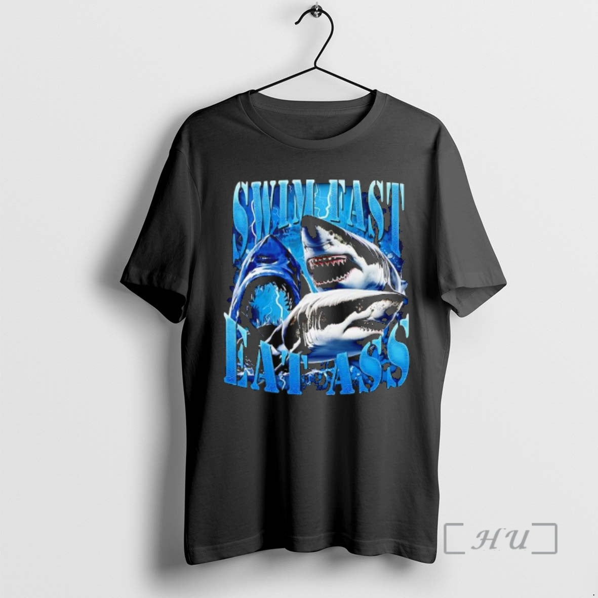 Officials Sharks Swim Fast Eat Ass Graphic T-Shirts, Hoodie, Sweatshirt | InkRitualCo.com