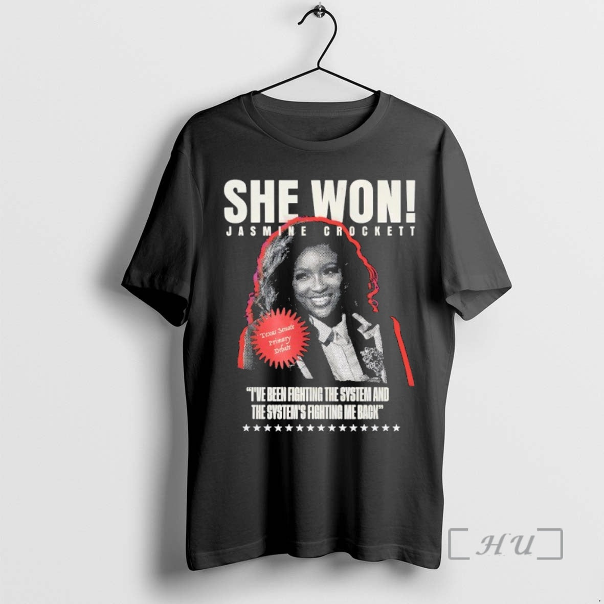 She Won Jasmine Crockett T-Shirts, Hoodie, Sweatshirt | InkRitualCo.com