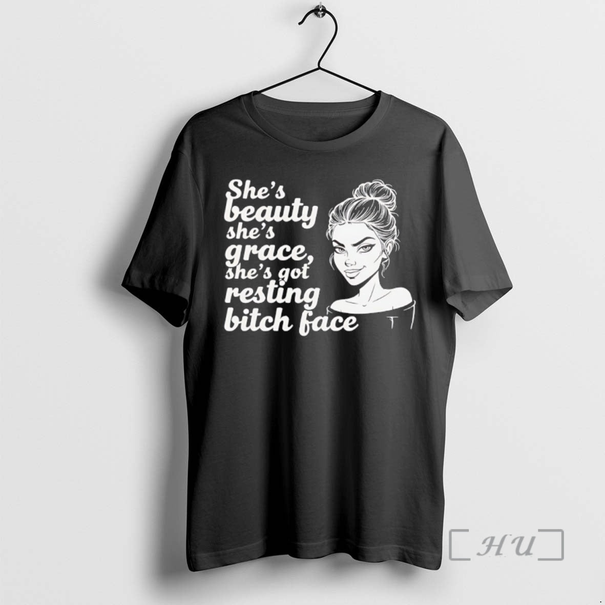 Officials Shes Beauty Shes Grace Shes Got Resting Bitch Face T-Shirts, Hoodie, Sweatshirt | InkRitualCo.com