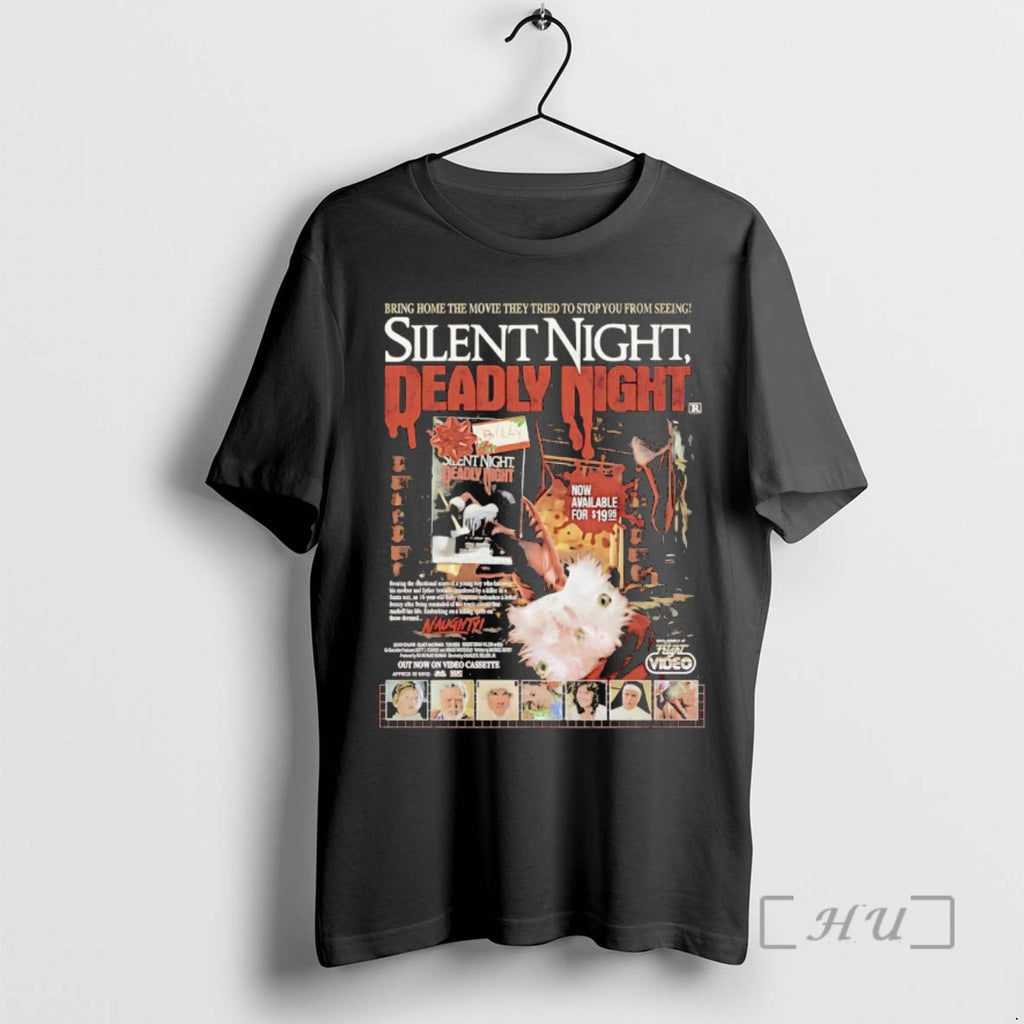 Officials Silent Night Deadly Night Now On Videocassette T-Shirts, Hoodie, Sweatshirt | InkRitualCo.com