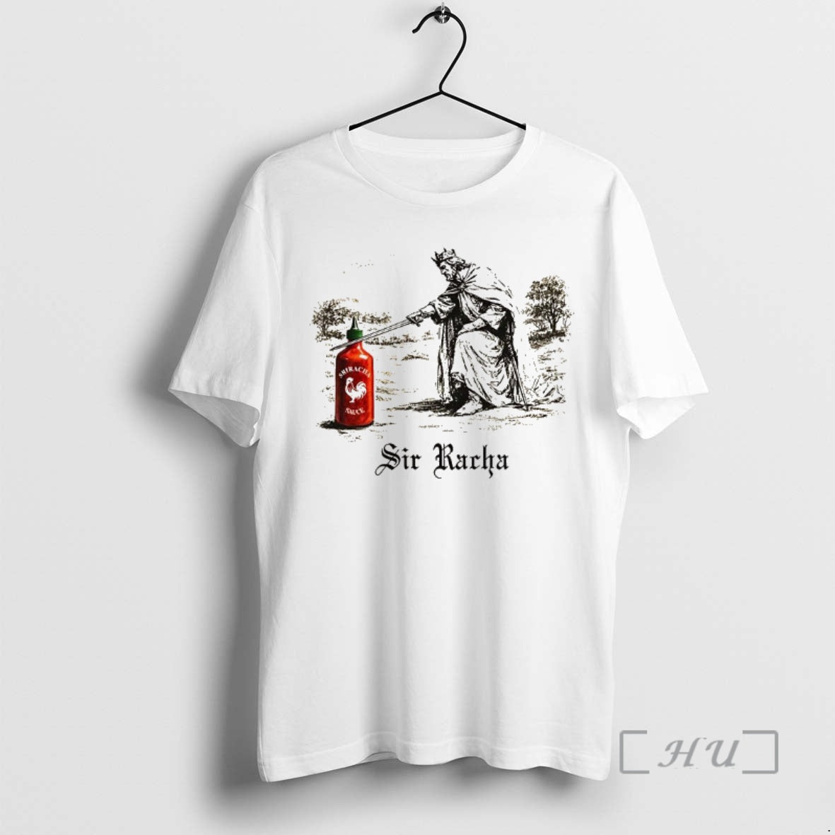 Officials Sir Racha Sriracha Knighthood Sketch Caricature T-Shirts, Hoodie, Sweatshirt | InkRitualCo.com