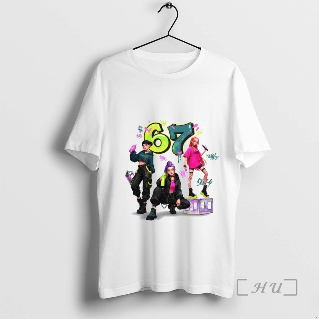 Officials Six Seven 6 7 Meme Graffiti Kpop Huntrix Girls Band Premium T Shirts Sweater Hoodie, Sweatshirt | InkRitualCo.com