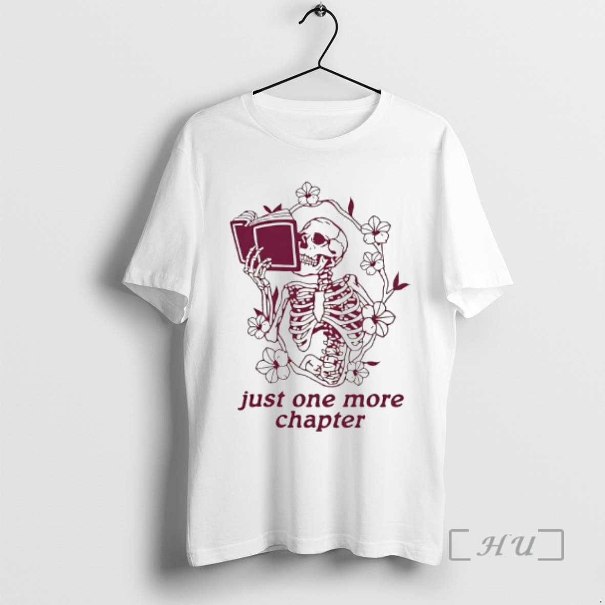 Officials Skeleton Reading Book Just One More Chapter T-Shirts, Hoodie, Sweatshirt | InkRitualCo.com