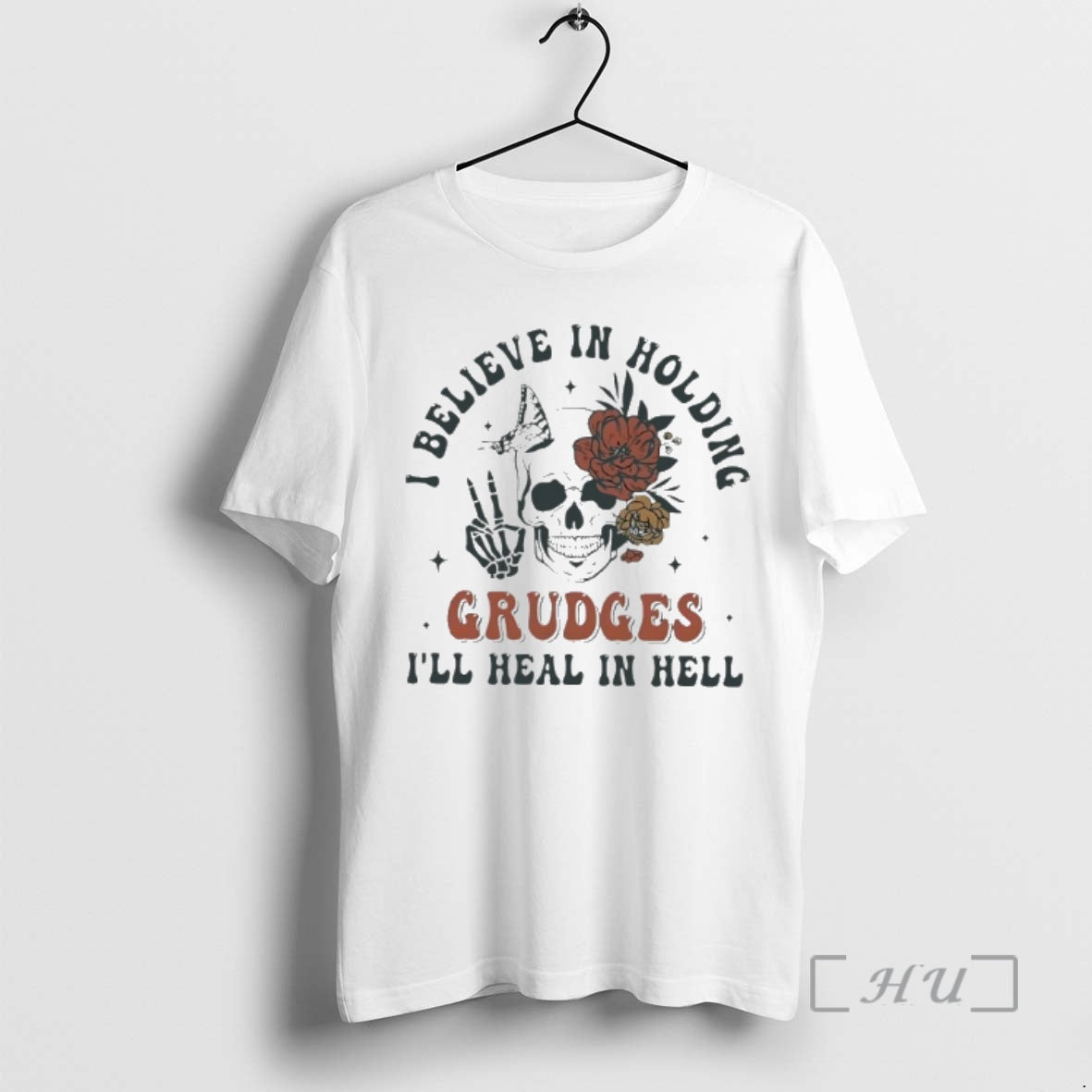 Officials Skull I Believe In Holding Grudges Ill Heal In Hell Premium T Shirts Sweater Hoodie, Sweatshirt | InkRitualCo.com