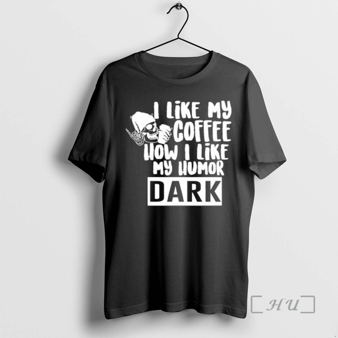 Officials Skull I Like My Coffee How I Like My Humor Dark Premium T Shirts Hoodie, Sweatshirt | InkRitualCo.com