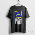 Officials Skull Wearing A Cap Los Angeles Chargers Us Flag T-Shirts, Hoodie, Sweatshirt | InkRitualCo.com