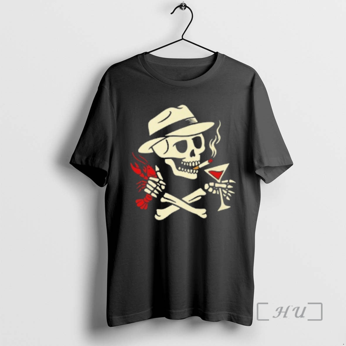 Officials Skull Crawfish And Cocktails Graphic T-Shirts, Hoodie, Sweatshirt | InkRitualCo.com
