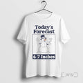 Officials Snowman Todays Forecast 6 7 Inches Ornaments T-Shirts, Hoodie, Sweatshirt | InkRitualCo.com