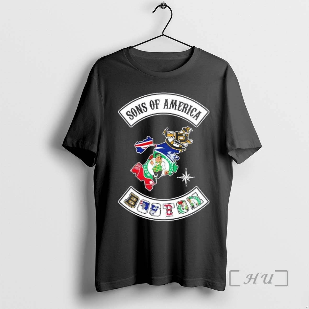 Officials Son Of America Boston Map Sports Logos Combine T-Shirts, Hoodie, Sweatshirt | InkRitualCo.com