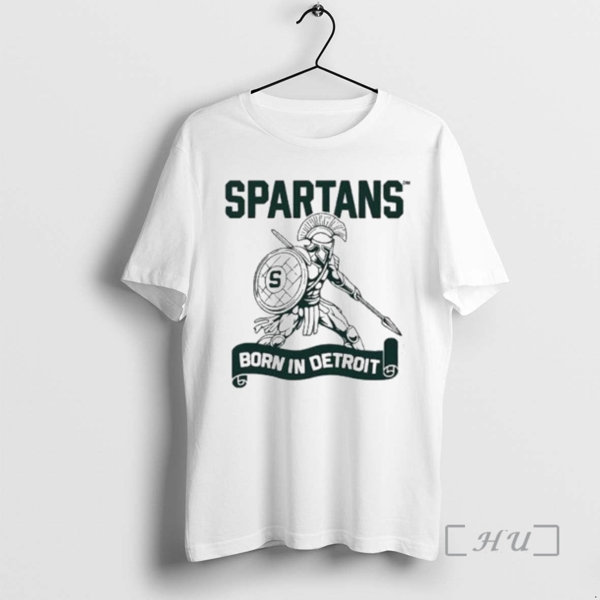 Officials Spartans Born In Detroit Circle White T-Shirts, Hoodie, Sweatshirt | InkRitualCo.com