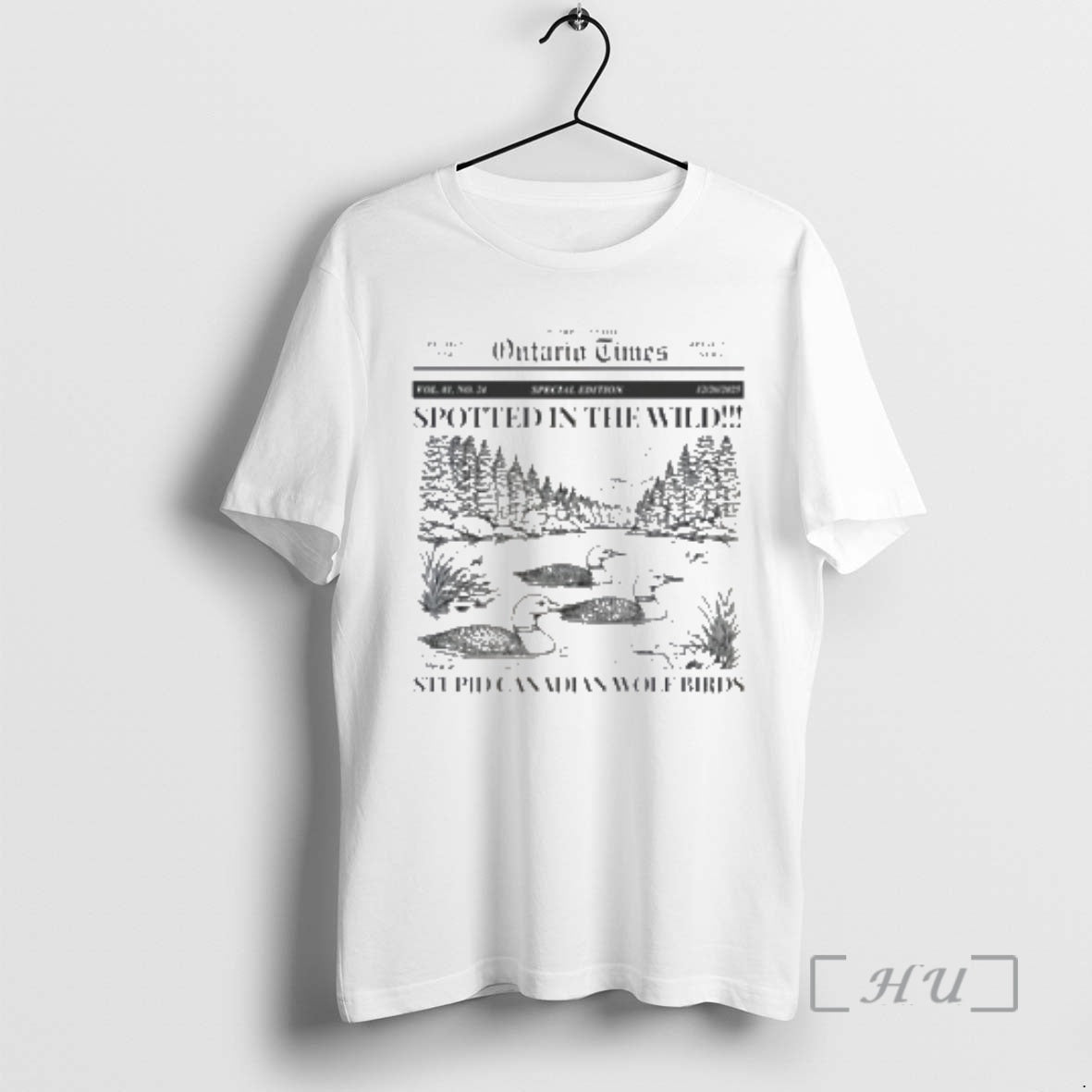 Officials Spotted In The Wild Canada Nature Stupid Canadian Wolf Bird Premium T Shirts Sweater Hoodie, Sweatshirt