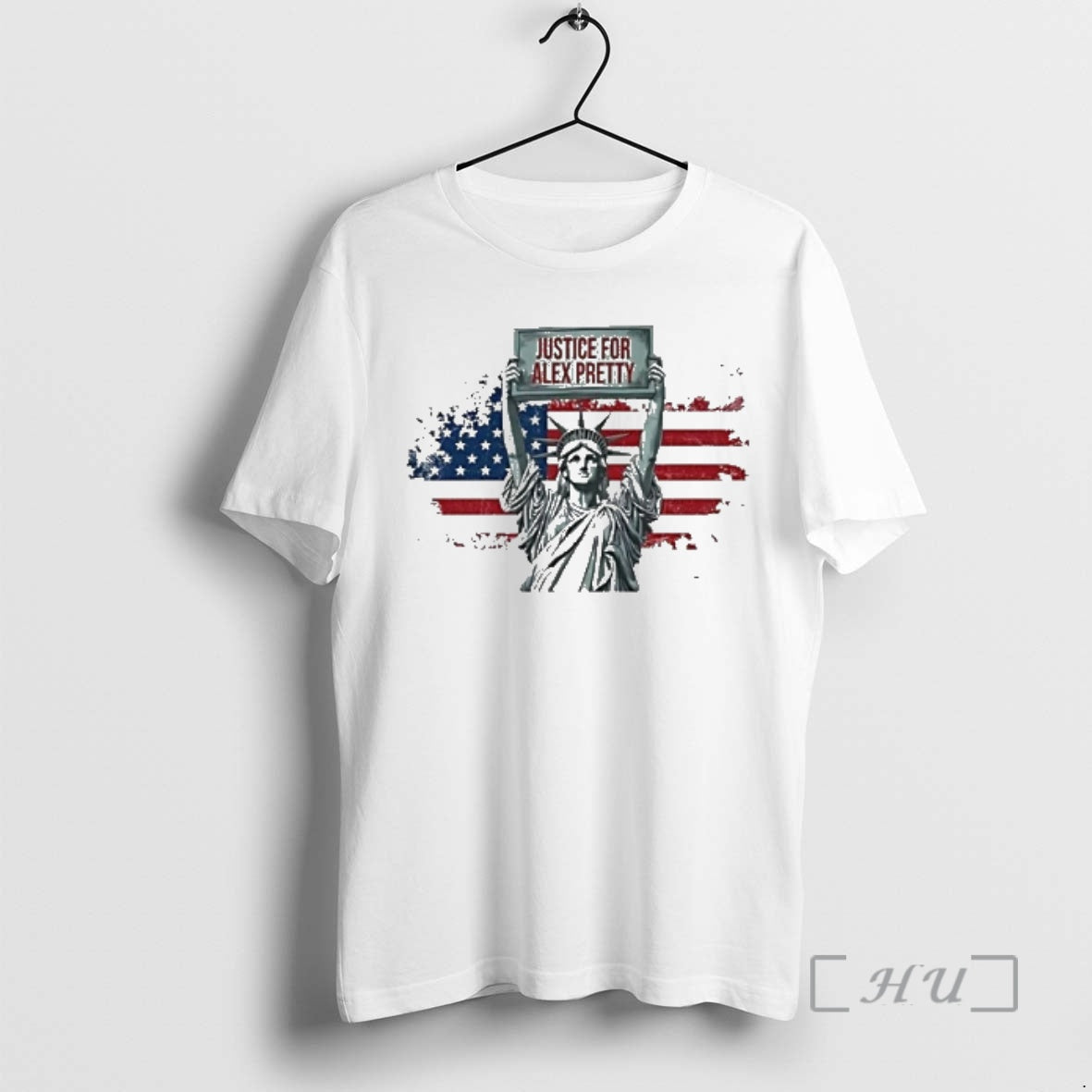 Officials Statue Of Liberty Justice For Alex Pretti Usa Flag T-Shirts, Hoodie, Sweatshirt | InkRitualCo.com