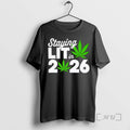 Officials Staying Lit In 2026 High Wasted Marijuana Weed T-Shirts, Hoodie, Sweatshirt | InkRitualCo.com